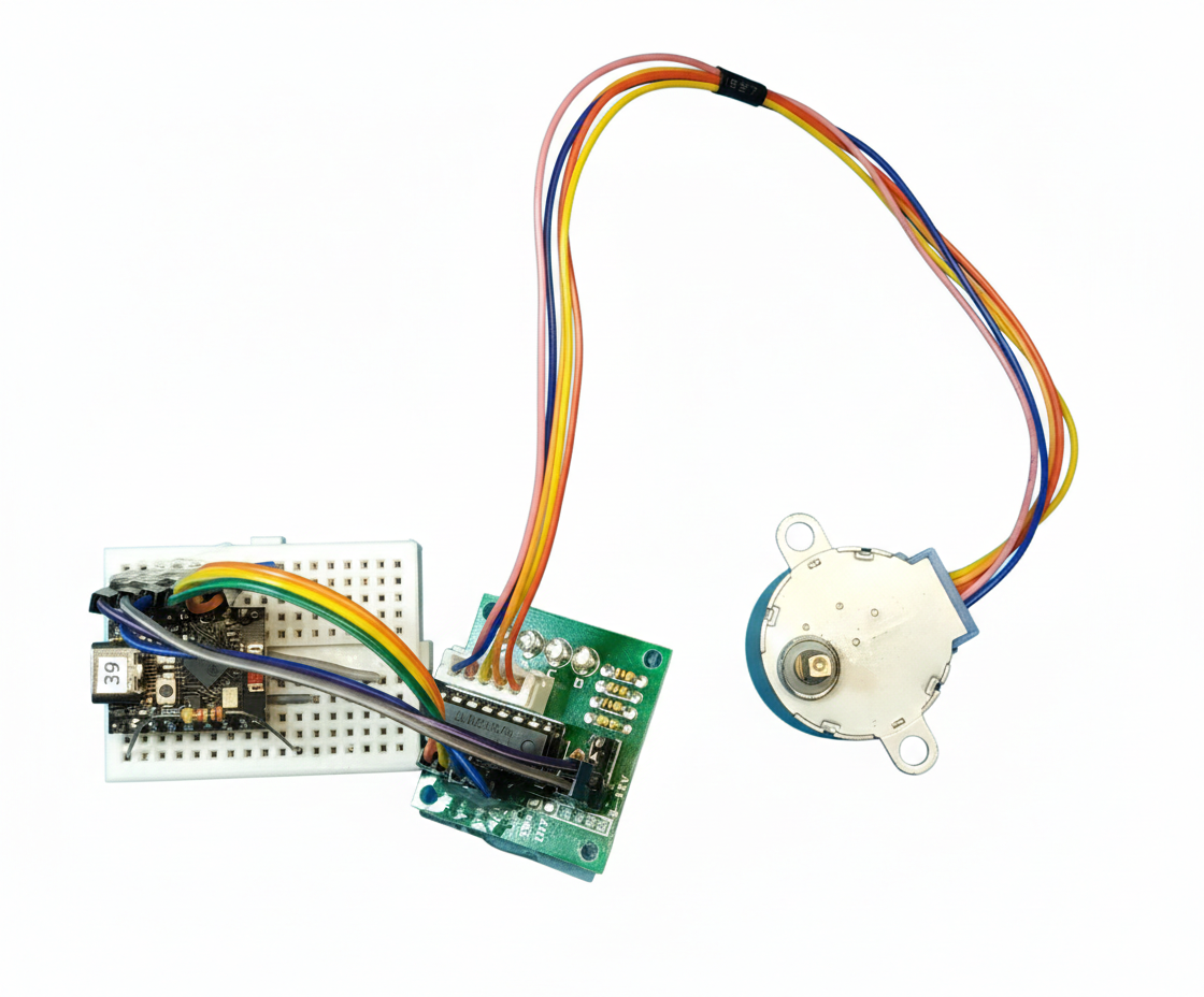 마이크로파이썬으로 구현하는 28BYJ-48 스텝 모터 정밀 구동법