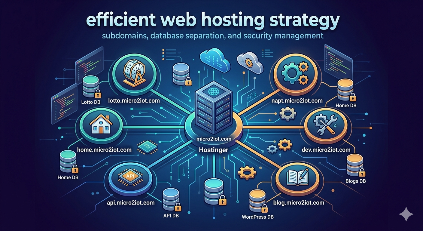 1인 개발자를 위한 효율적인 웹 호스팅 운영 전략: 서브도메인과 DB 분리하기