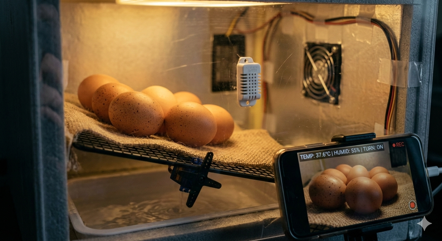 🐣 생명의 탄생을 코딩하다: ESP32 기반 ‘스마트 달걀 부화기’