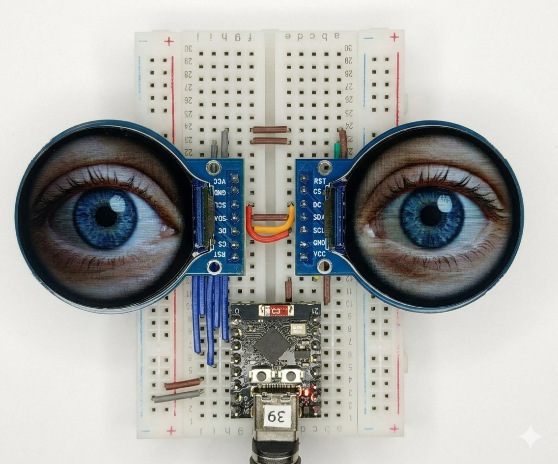 ESP32와 원형 LCD(GC9A01)를 활용한 실감 나는 로봇 눈 만들기 (feat. MicroPython)