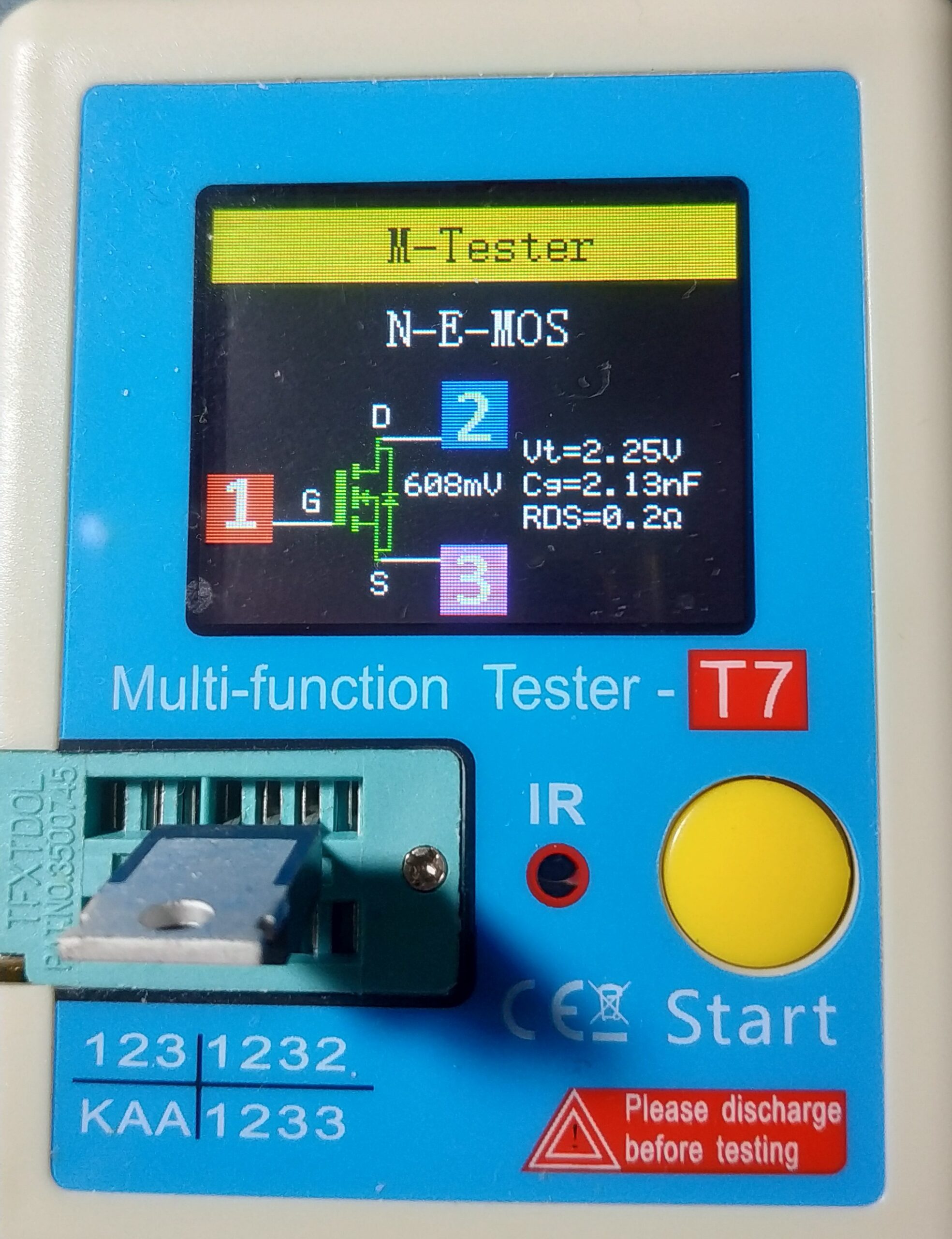 T7 멀티 테스터 결과값 완벽 해부: 다이오드, TR, MOSFET 측정 데이터 읽는 법