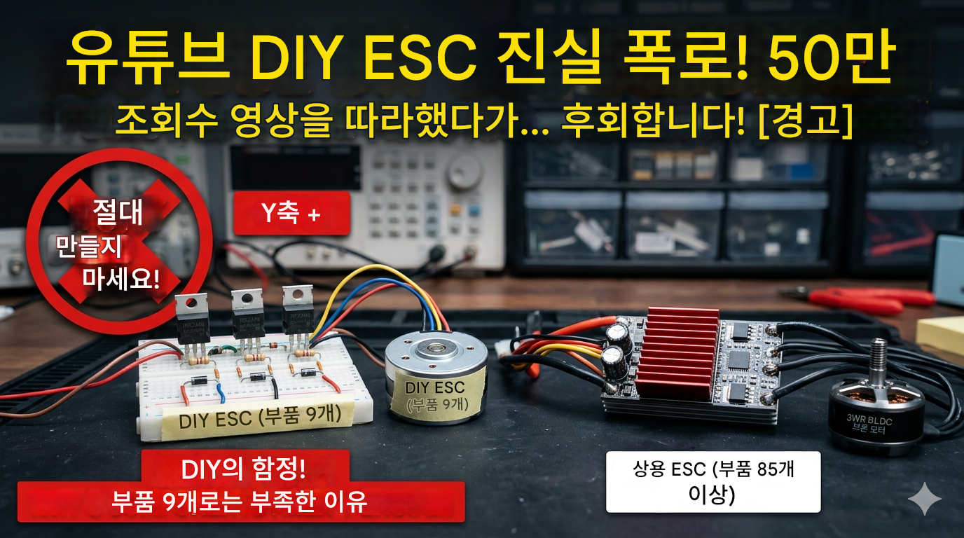 유튜브 DIY ESC 제대로 될까?
