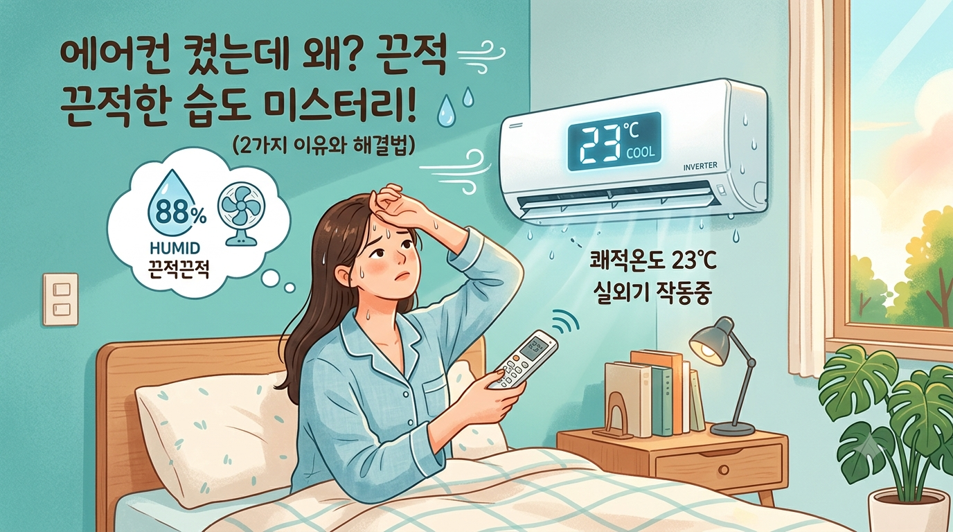 [생활정보] 에어컨 켰는데 습도가 더 높아지는 이유! 배수 문제일까?